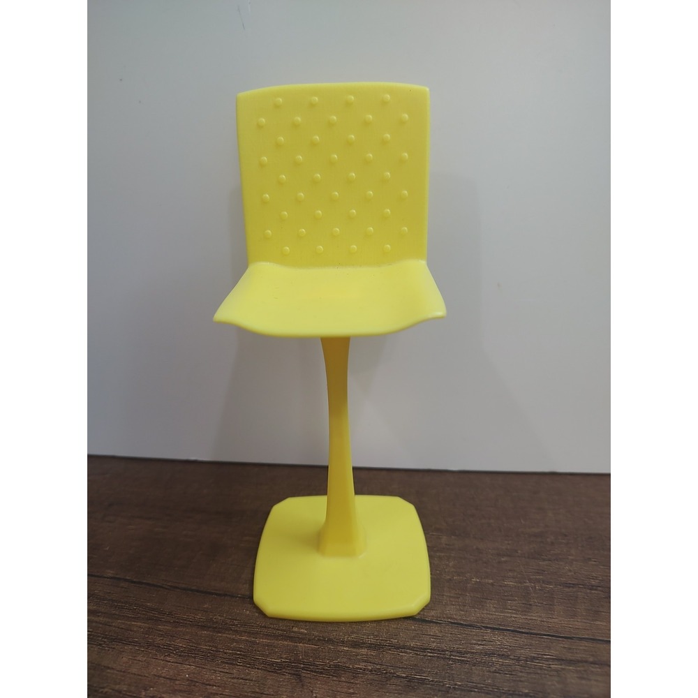 Barbie Yellow Barstool Counter Height Dream House Furniture Mattel A11